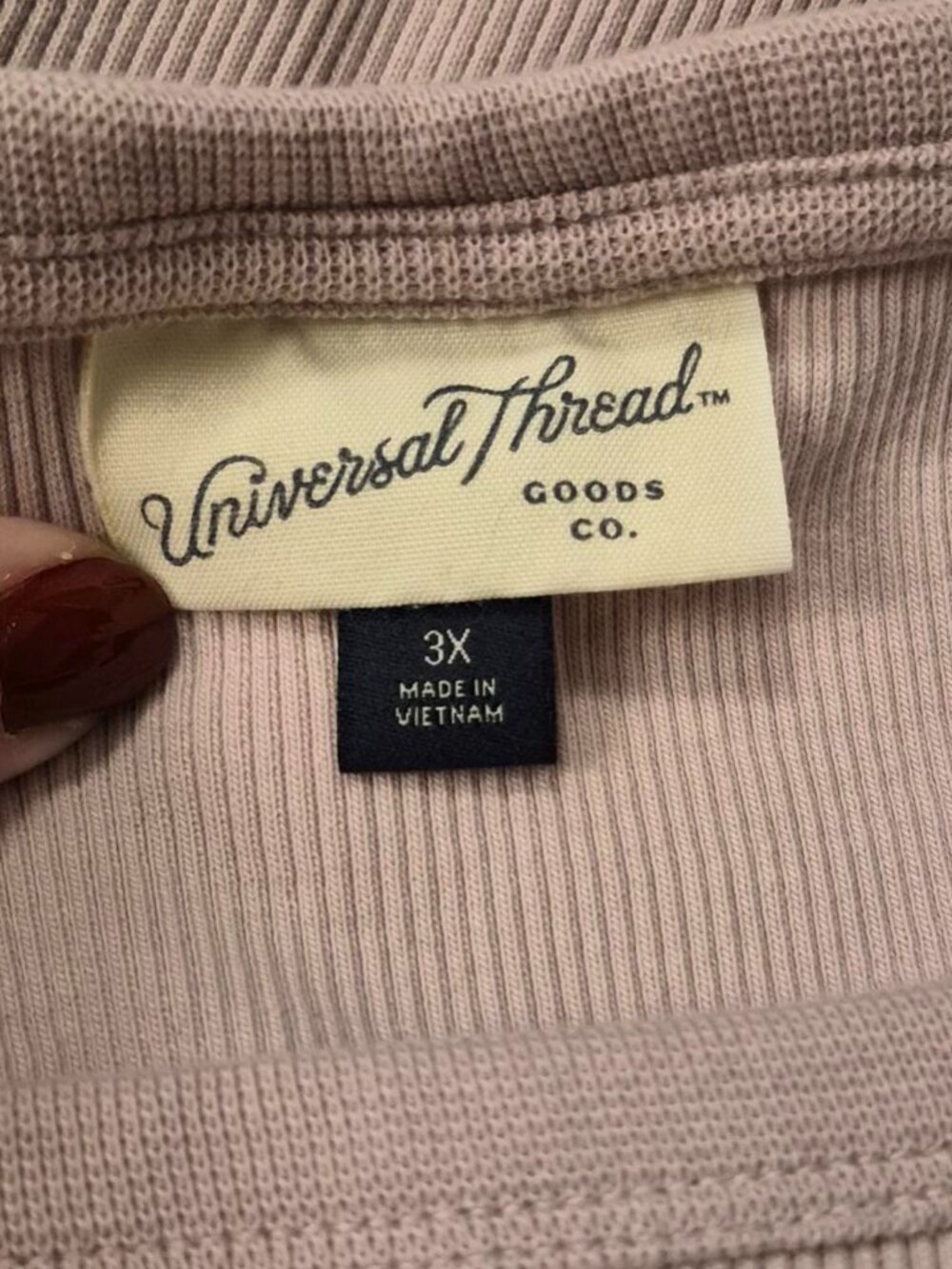 Pink Ribbed Top - Picture 3 of 5